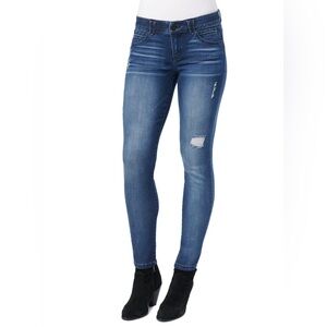 Democracy Luxe "Ab" Solution Booty Lift Jegging Distressed Denim Jeans Women’s 6